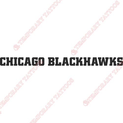 Chicago Blackhawks Customize Temporary Tattoos Stickers NO.114